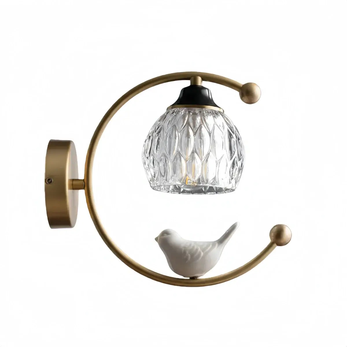 Artistic Ceramic Bird Wall Lamp